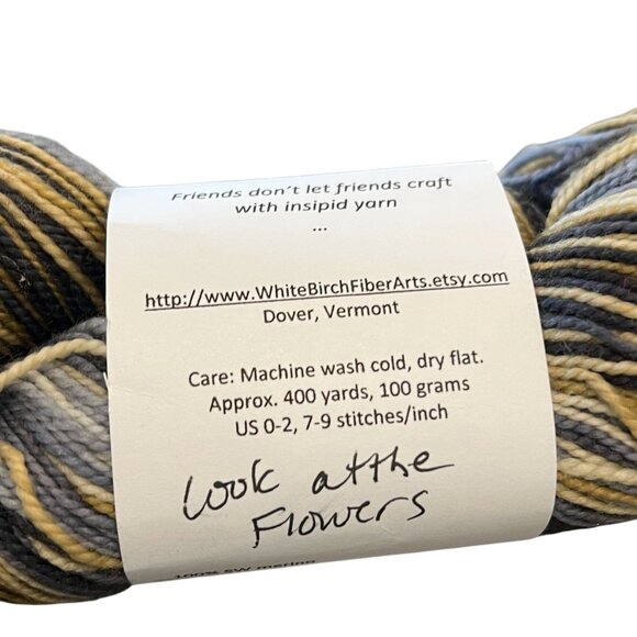 White Birch Fiber Arts Hand-Dyed Yarn 400 Yards 100g US 0-2 - Picture 3 of 10